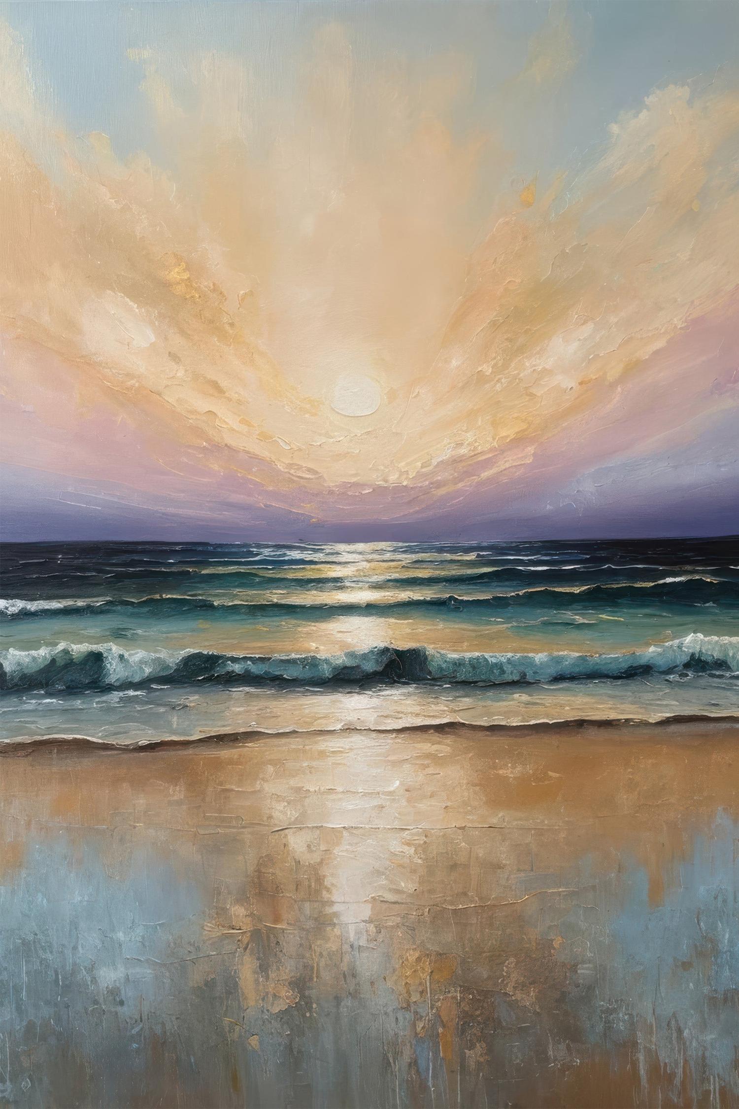 wall-art-print-canvas-poster-framed-twilight waves-1