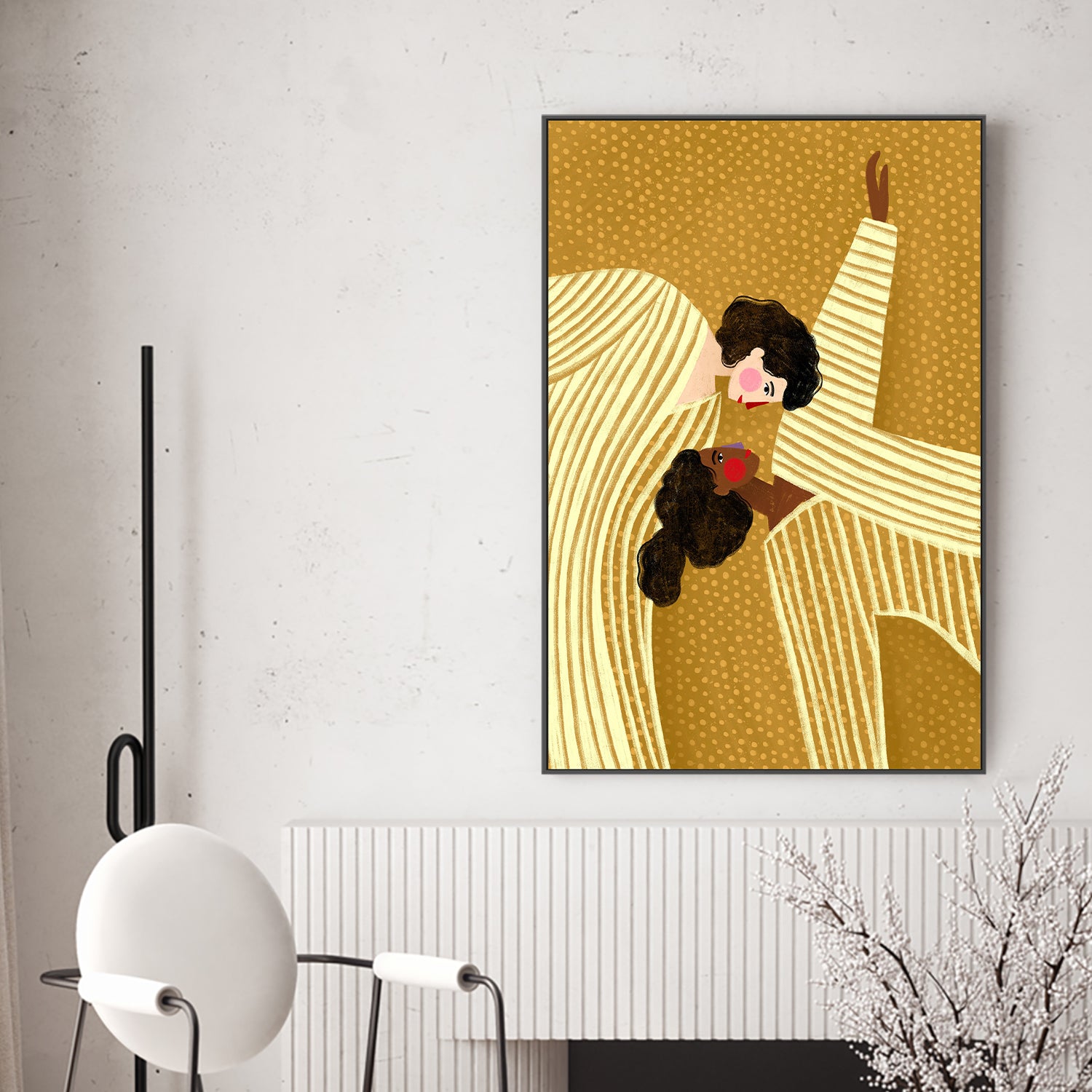 wall-art-print-canvas-poster-framed-Two Line Women-2