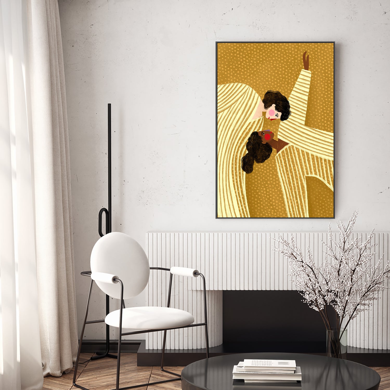 wall-art-print-canvas-poster-framed-Two Line Women-7