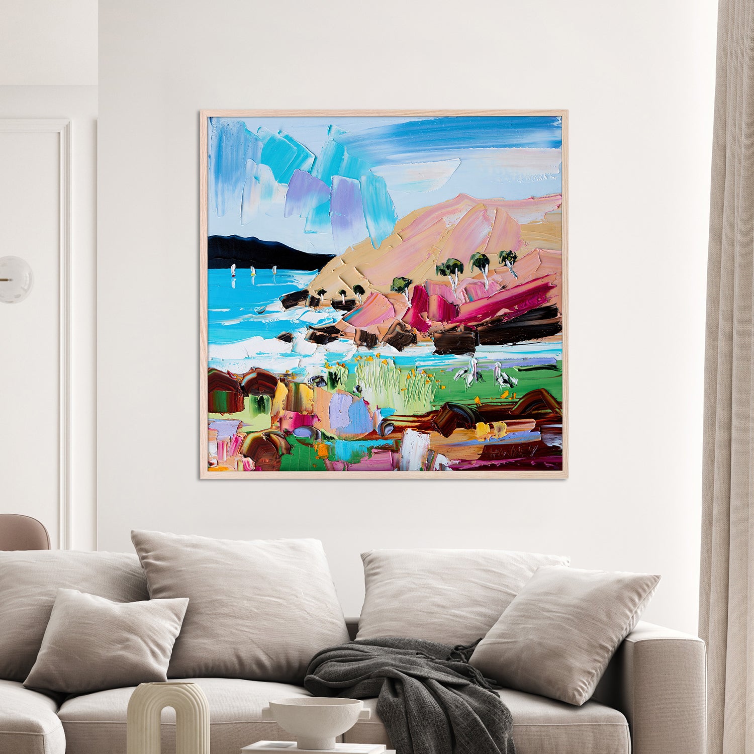 wall-art-print-canvas-poster-framed-Two Pelicans-7