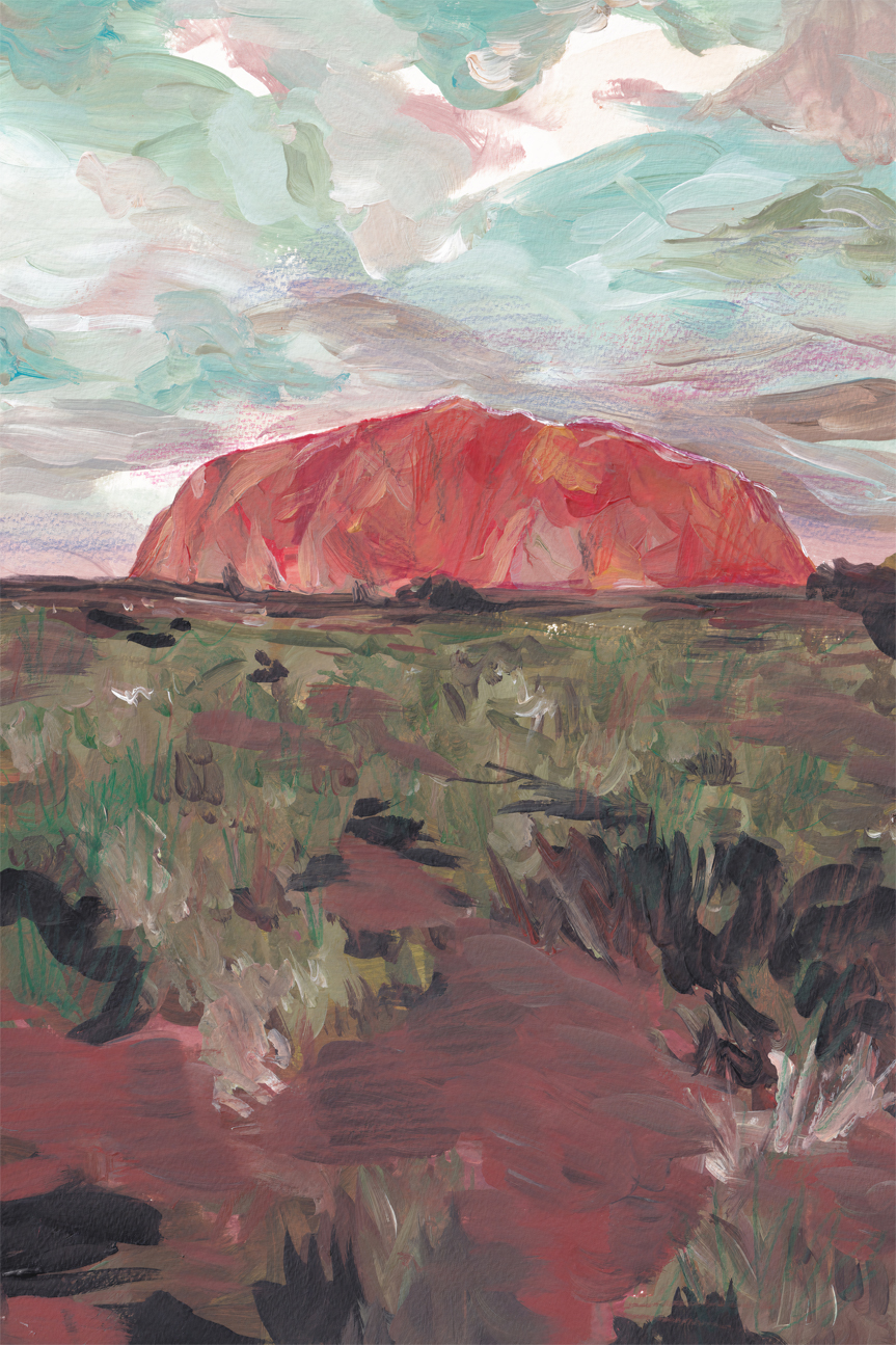 wall-art-print-canvas-poster-framed-Uluru , By Alice Kwan-1