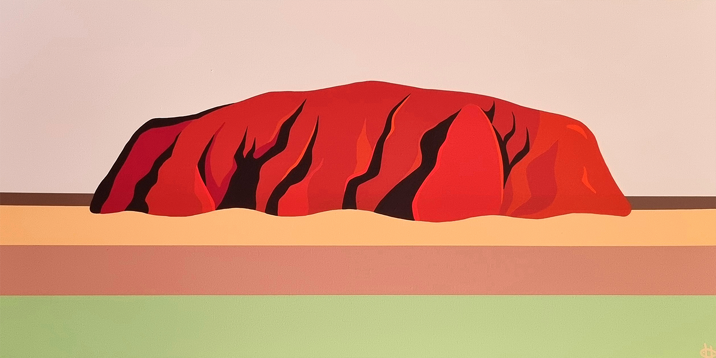 wall-art-print-canvas-poster-framed-Uluru, Style B , By Michelle Jirsensky-1