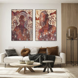 wall-art-print-canvas-poster-framed-Unbreakable Bond, Style A & B, Garnet, Set Of 2 , By Amanda Skye-2