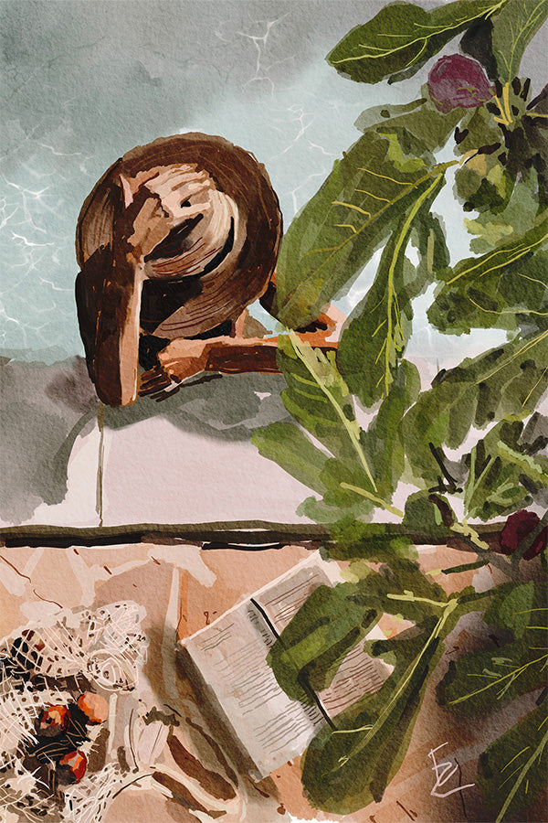 wall-art-print-canvas-poster-framed-Under the fig tree-1