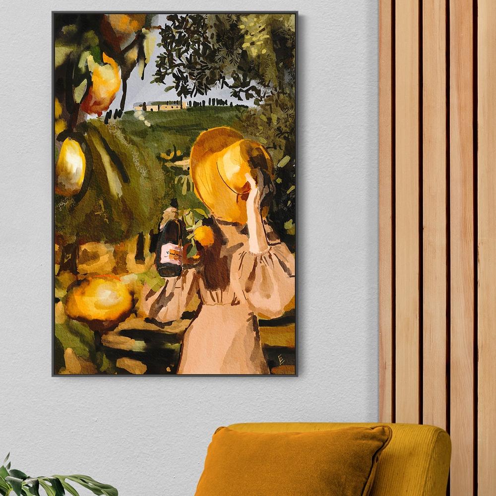 Under The Tuscan Sun , By Ekaterina Zagorska,Wall Art Canvas Print,