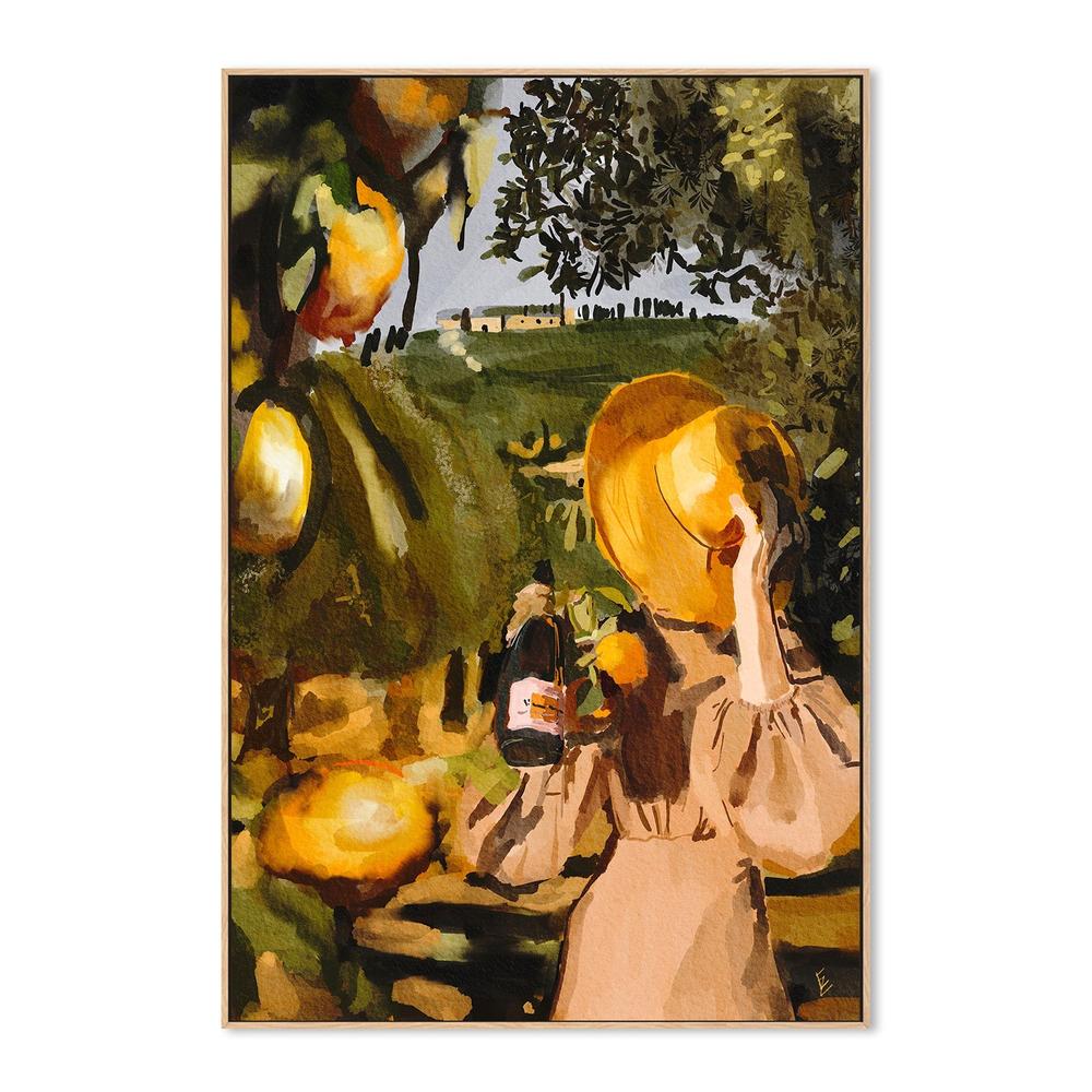 Under The Tuscan Sun , By Ekaterina Zagorska,Wall Art Canvas Print,
