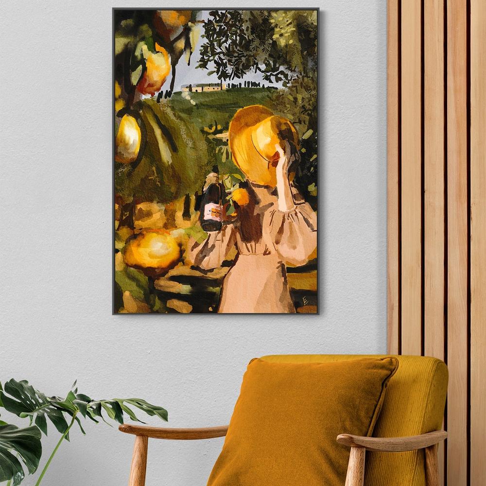 Under The Tuscan Sun , By Ekaterina Zagorska,Wall Art Canvas Print,