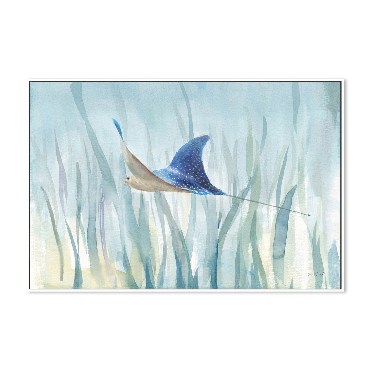 wall-art-print-canvas-poster-framed-Undersea Ray-by-Danhui Nai-Gioia Wall Art