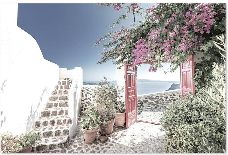 wall-art-print-canvas-poster-framed-Vacation To Santorini-by-Gioia Wall Art-Gioia Wall Art