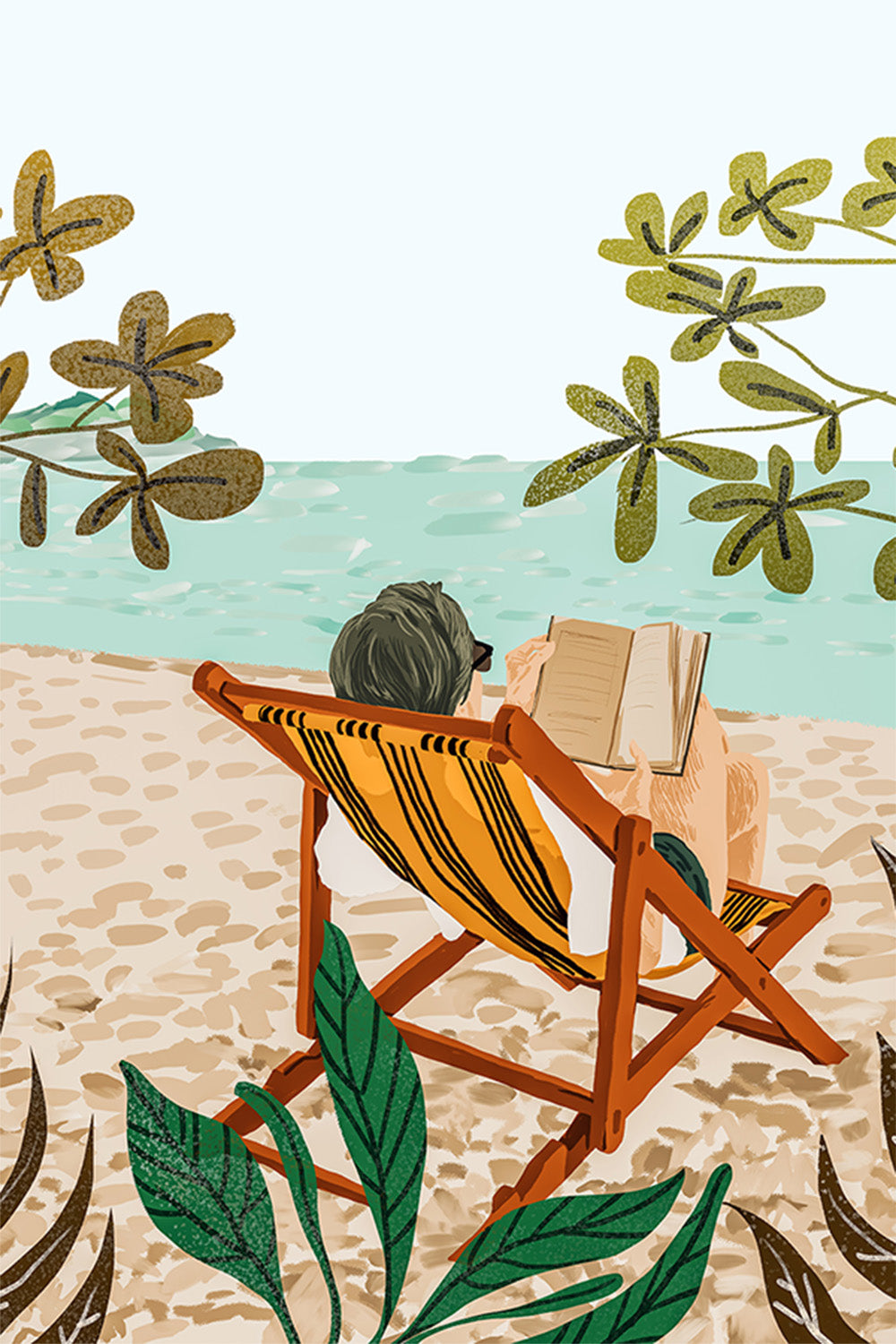 wall-art-print-canvas-poster-framed-Vacay Book Club-1