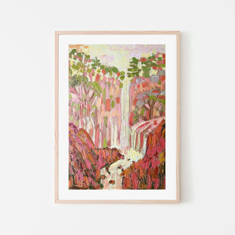 wall-art-print-canvas-poster-framed-Vanilla Waterfall-by-Ekaterina Prisich-Gioia Wall Art