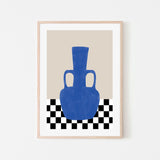 wall-art-print-canvas-poster-framed-Vase Of Ethereal Blues , By Elena Ristova-GIOIA-WALL-ART