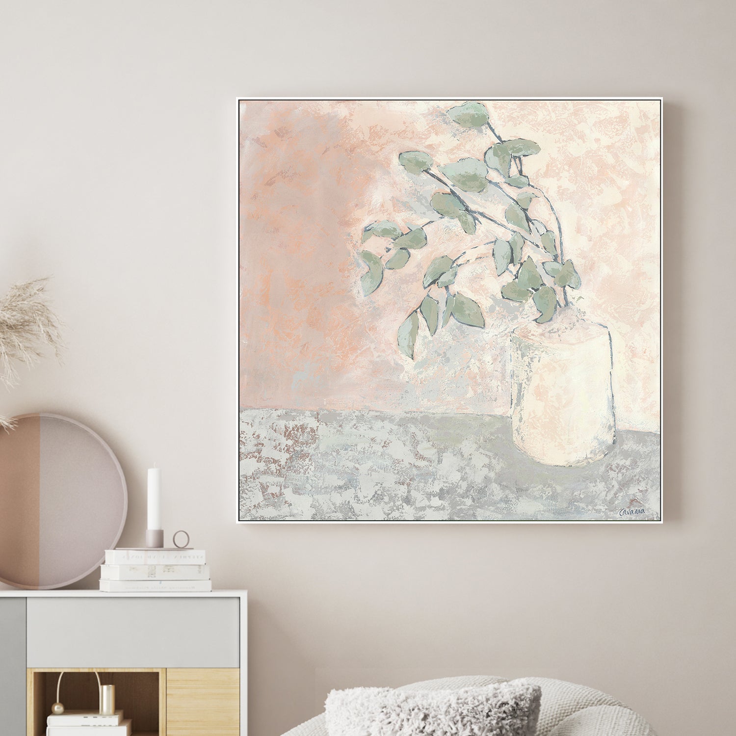 wall-art-print-canvas-poster-framed-Vase Series Gum Branch-2