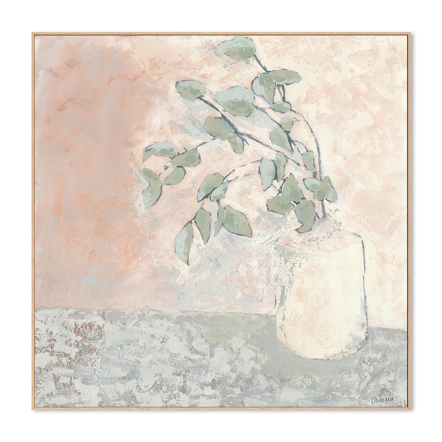 wall-art-print-canvas-poster-framed-Vase Series Gum Branch-4