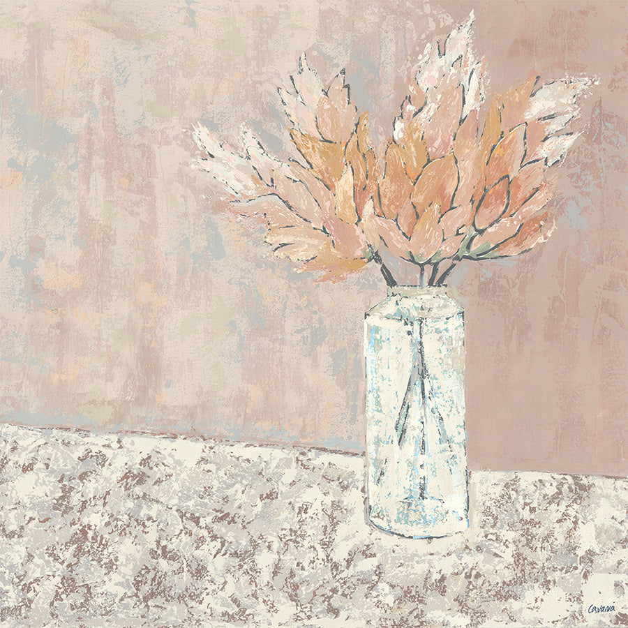 wall-art-print-canvas-poster-framed-Vase Series Pampus Grass-1