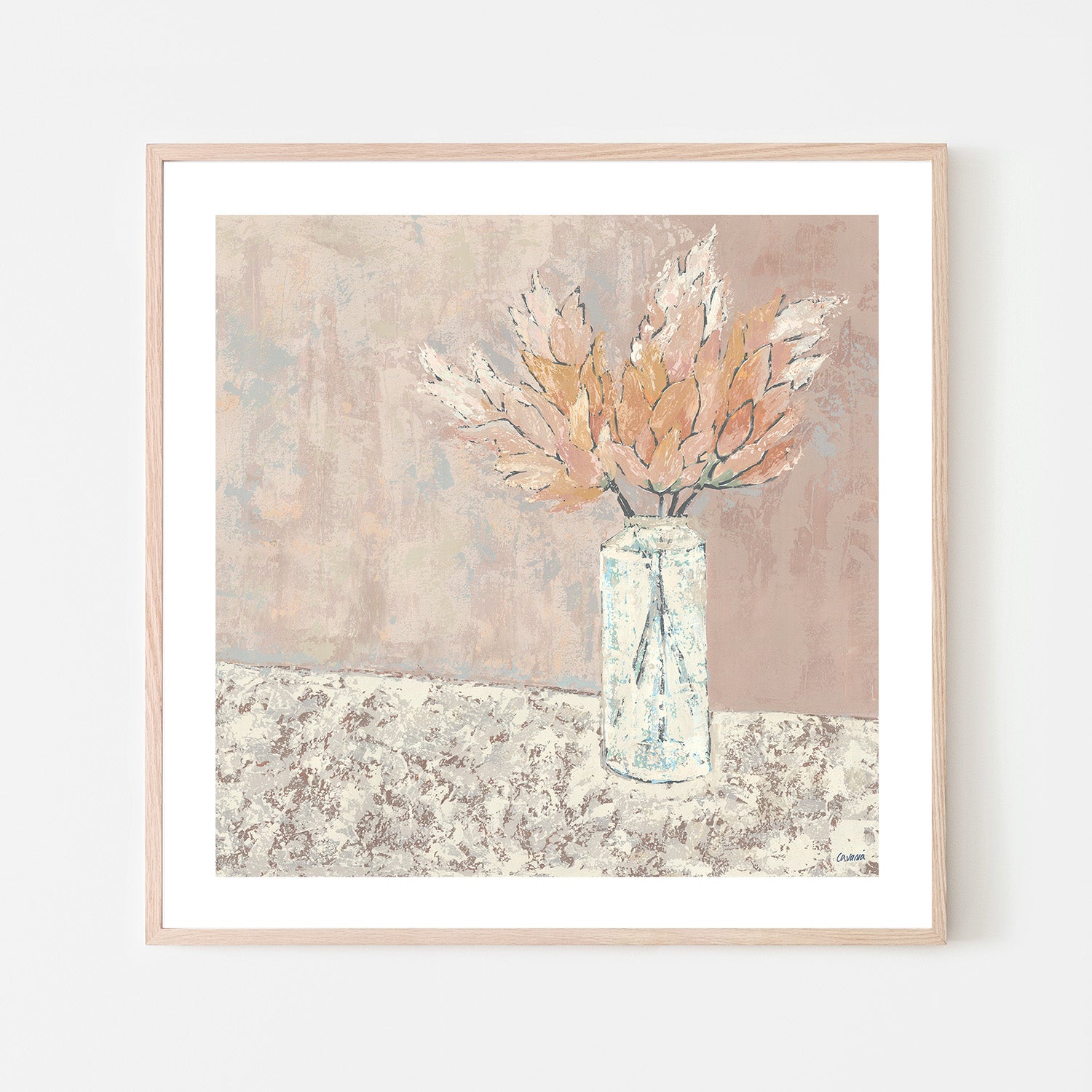 wall-art-print-canvas-poster-framed-Vase Series Pampus Grass-6
