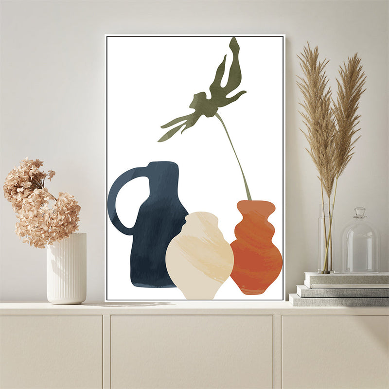 wall-art-print-canvas-poster-framed-Vase Trio, Style C-GIOIA-WALL-ART