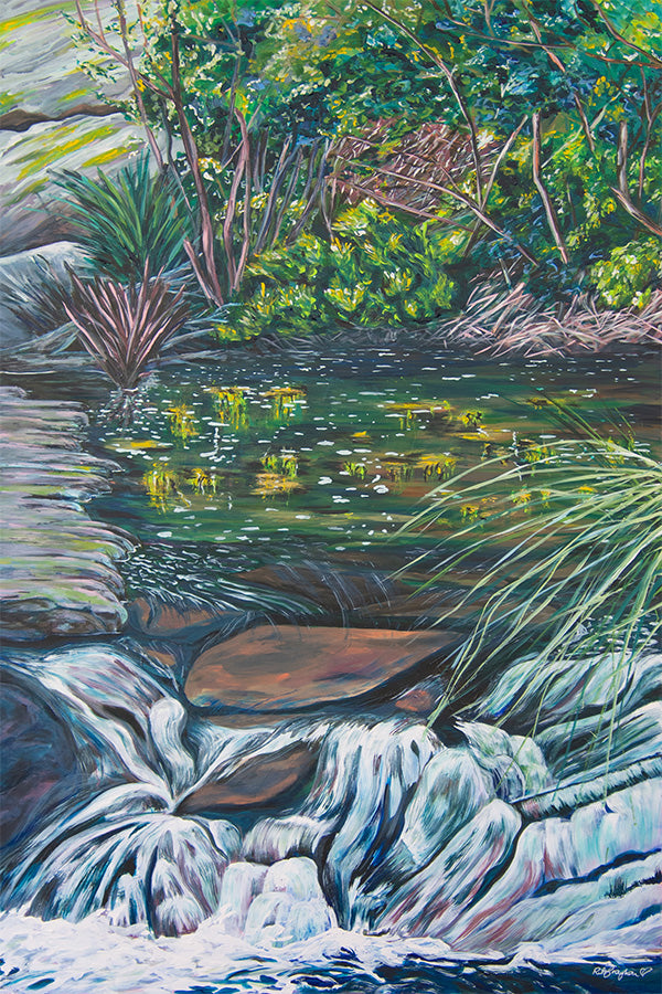 wall-art-print-canvas-poster-framed-Venus Baths Waterfall-1