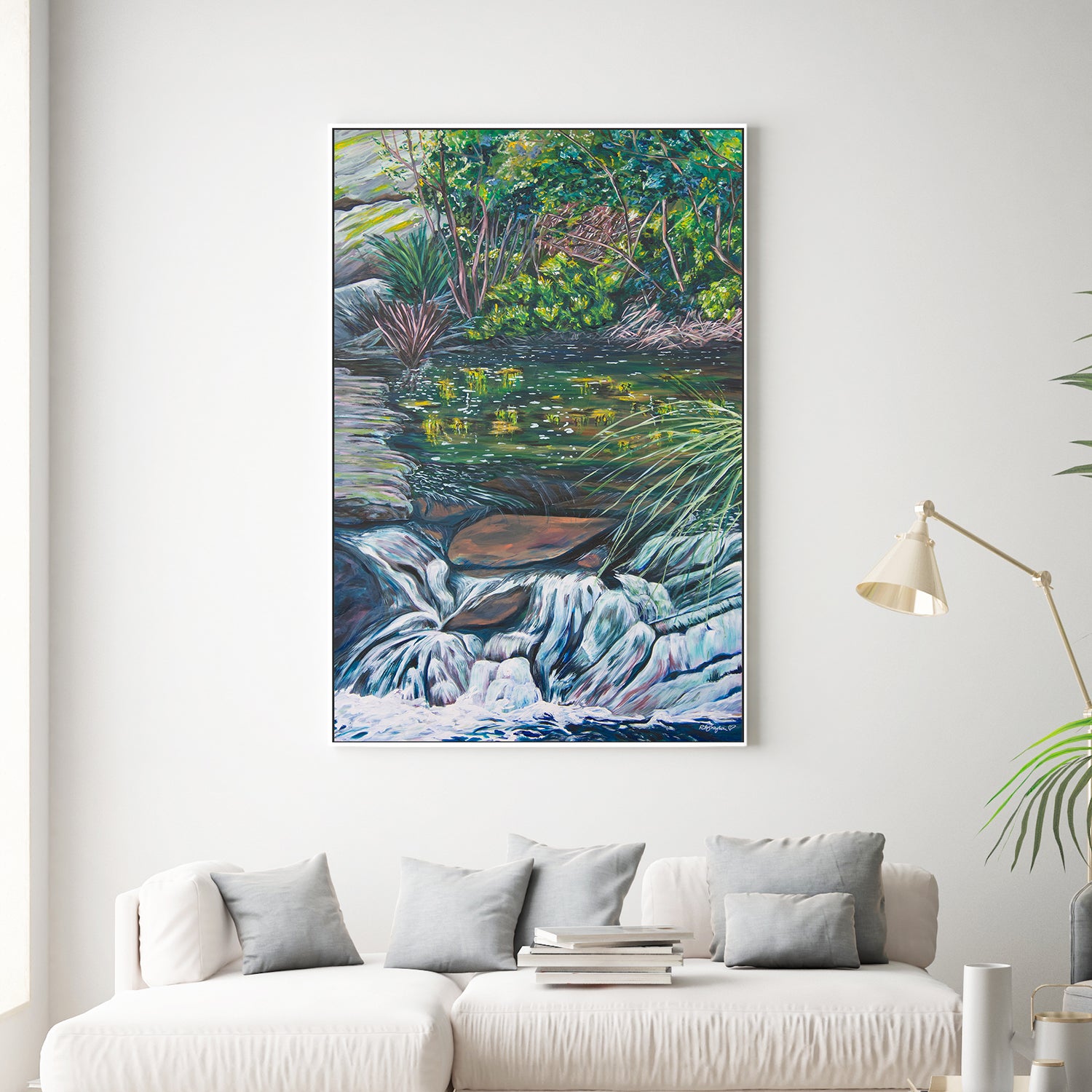 wall-art-print-canvas-poster-framed-Venus Baths Waterfall-2