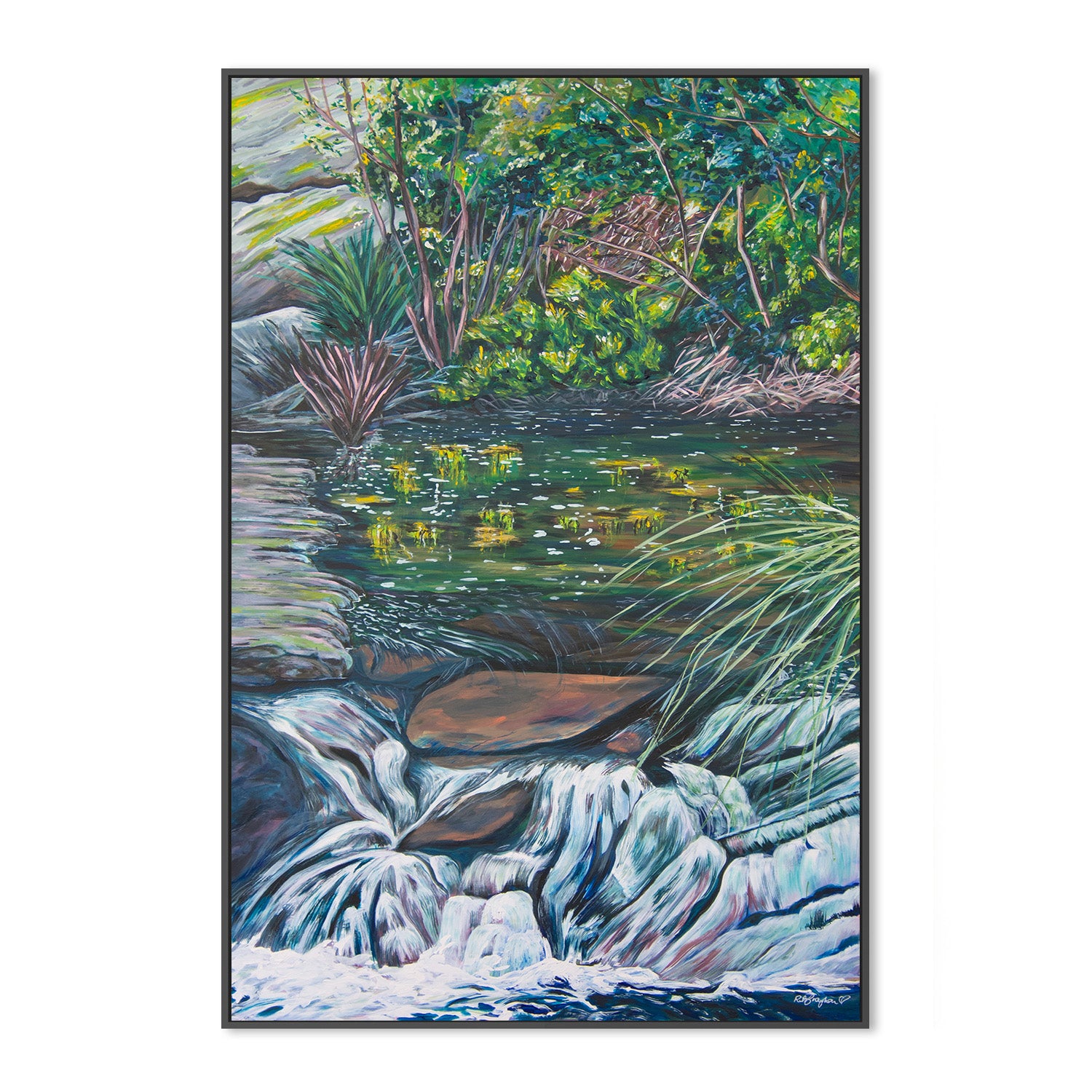 wall-art-print-canvas-poster-framed-Venus Baths Waterfall-3