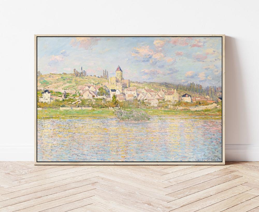 wall-art-print-canvas-poster-framed-Vétheuil 1879, By Monet-by-Gioia Wall Art-Gioia Wall Art