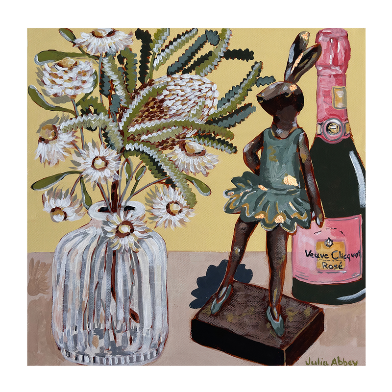 wall-art-print-canvas-poster-framed-Veuve Bunny , By Julia Abbey-1