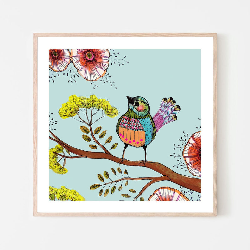 wall-art-print-canvas-poster-framed-Vibrant Little Bird-GIOIA-WALL-ART