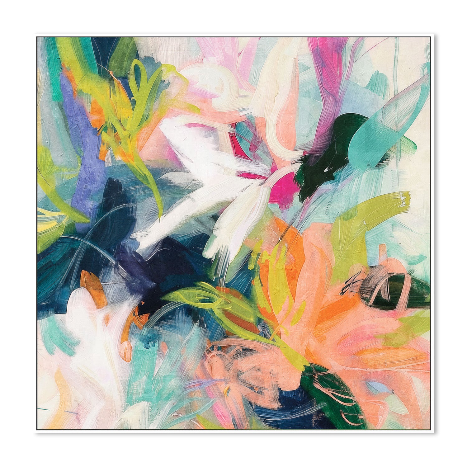 wall-art-print-canvas-poster-framed-Vibrant Whimsy, Style B-5