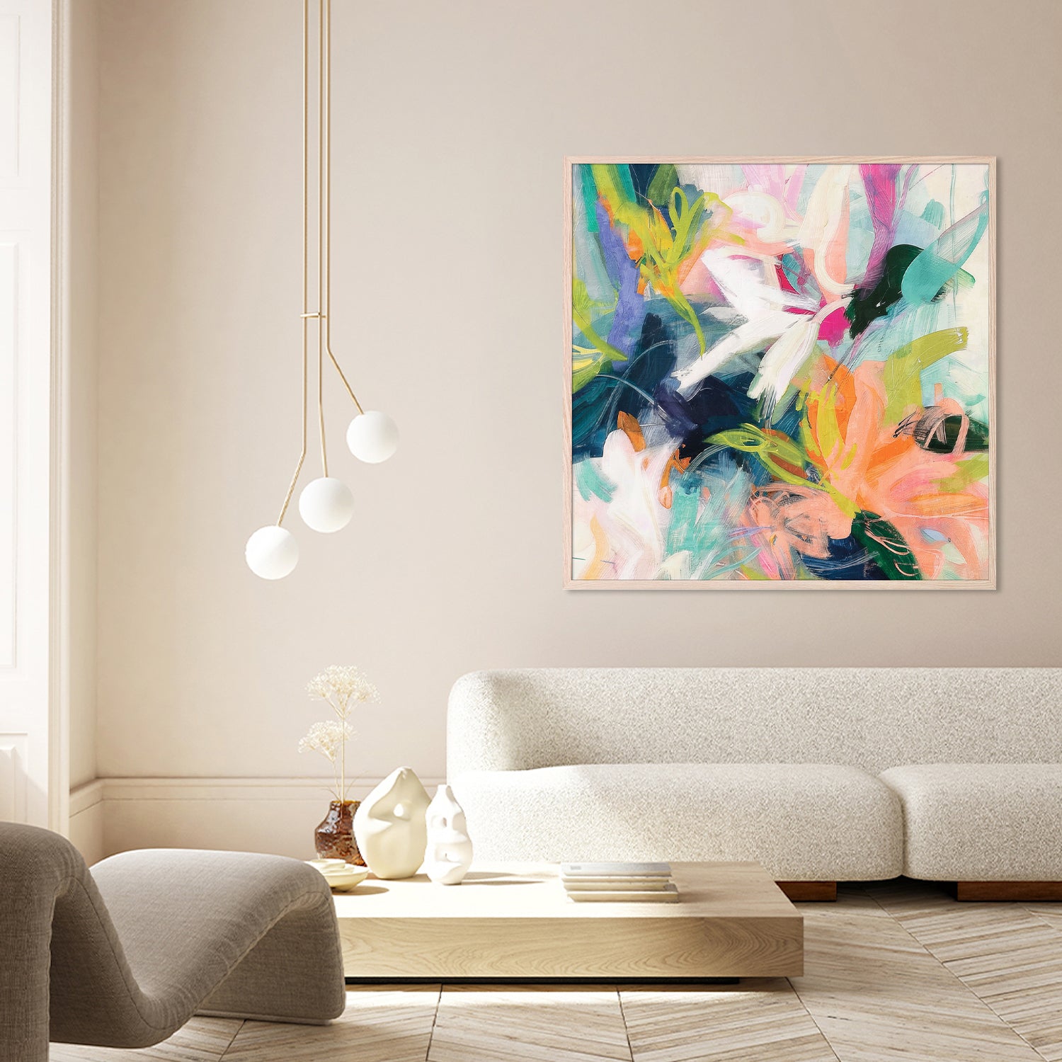 wall-art-print-canvas-poster-framed-Vibrant Whimsy, Style B-8