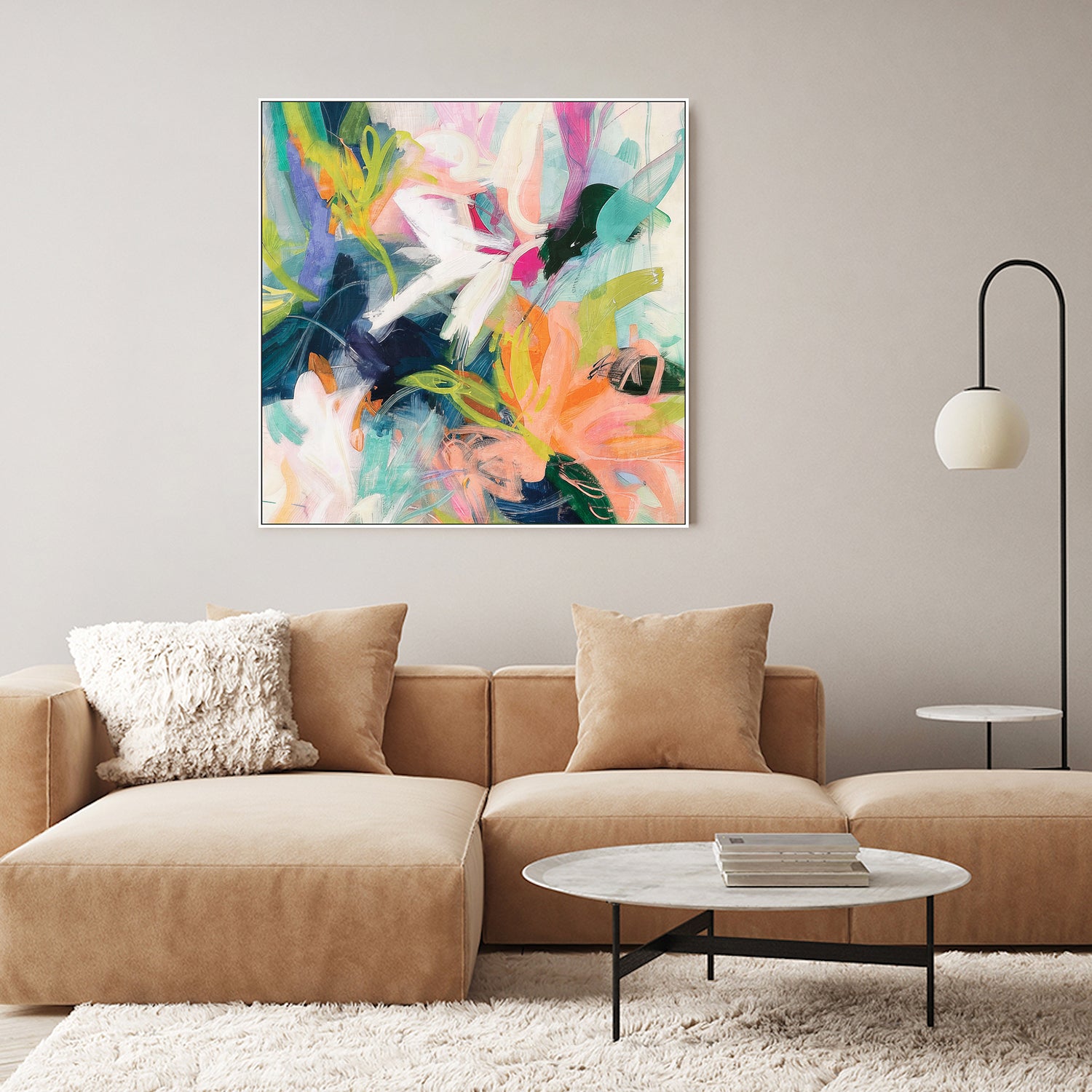 wall-art-print-canvas-poster-framed-Vibrant Whimsy, Style B-9