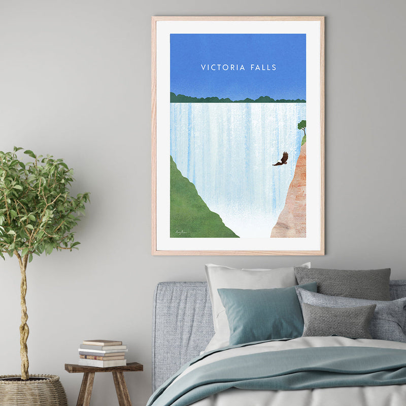 wall-art-print-canvas-poster-framed-Victoria Falls , By Henry Rivers-GIOIA-WALL-ART