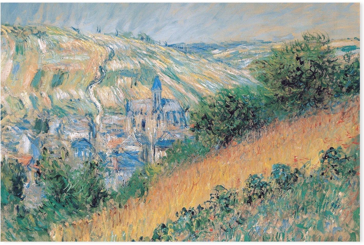 wall-art-print-canvas-poster-framed-View over Vetheuil 1881 , By Monet-by-Gioia Wall Art-Gioia Wall Art