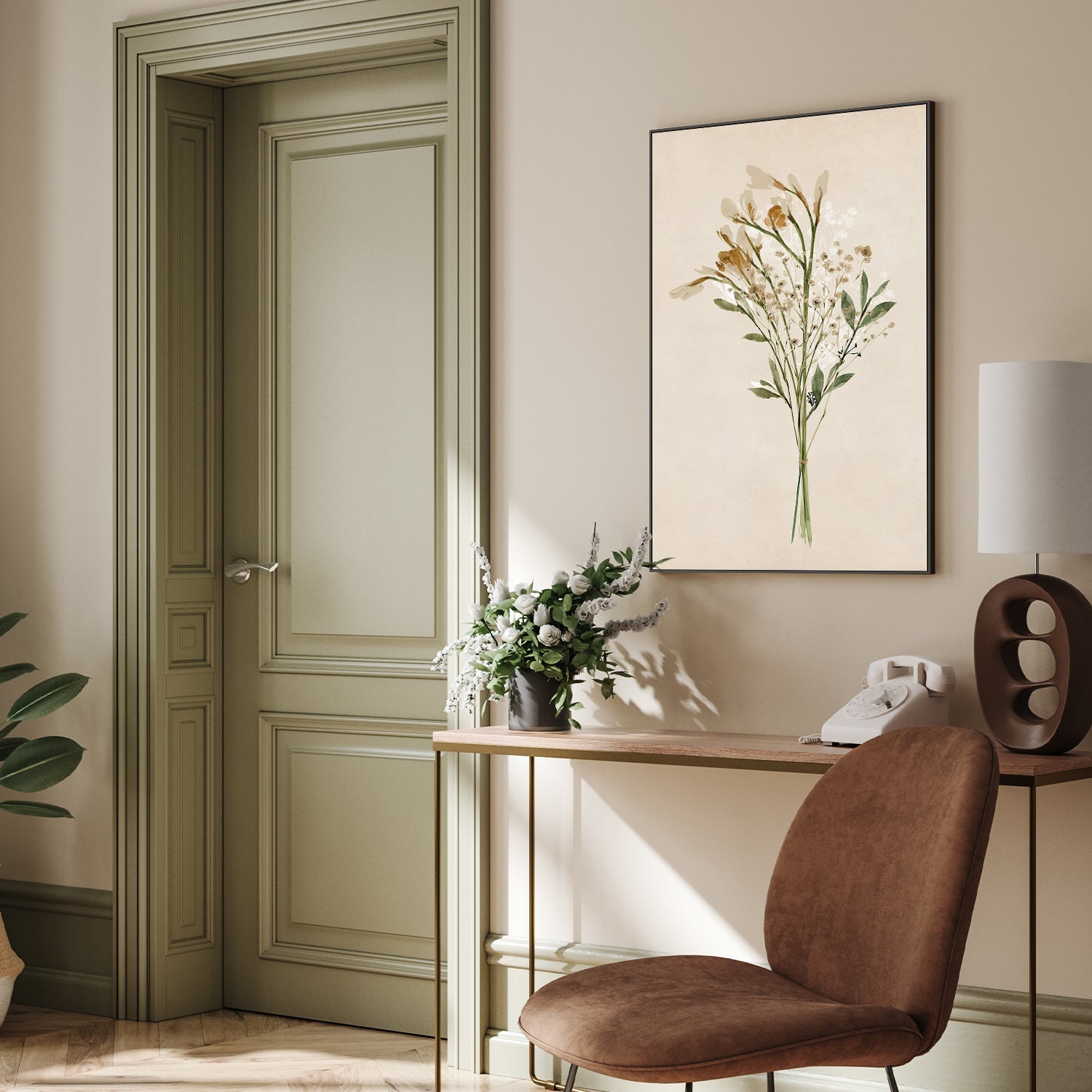 wall-art-print-canvas-poster-framed-Vintage Dried Bunch, Style B , By Isabelle Z-7