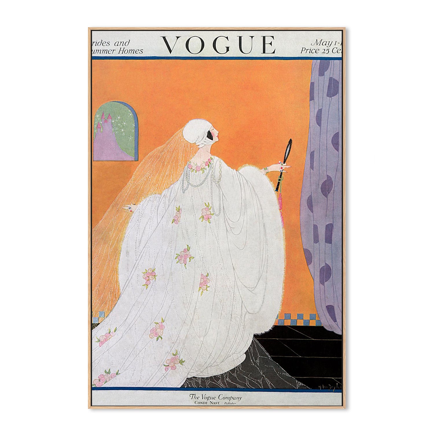 wall-art-print-canvas-poster-framed-Vintage Fashion Cover V-3