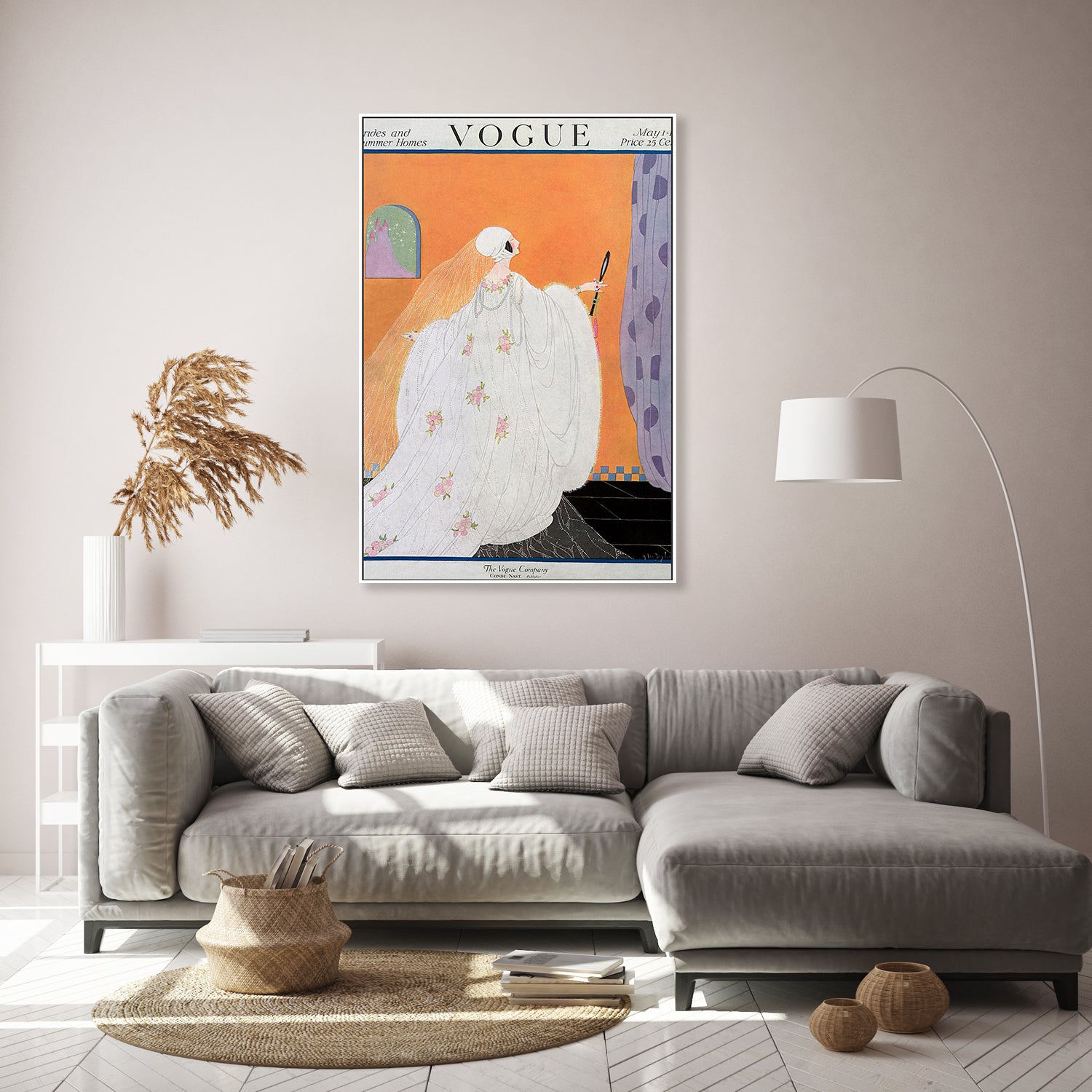 wall-art-print-canvas-poster-framed-Vintage Fashion Cover V-6