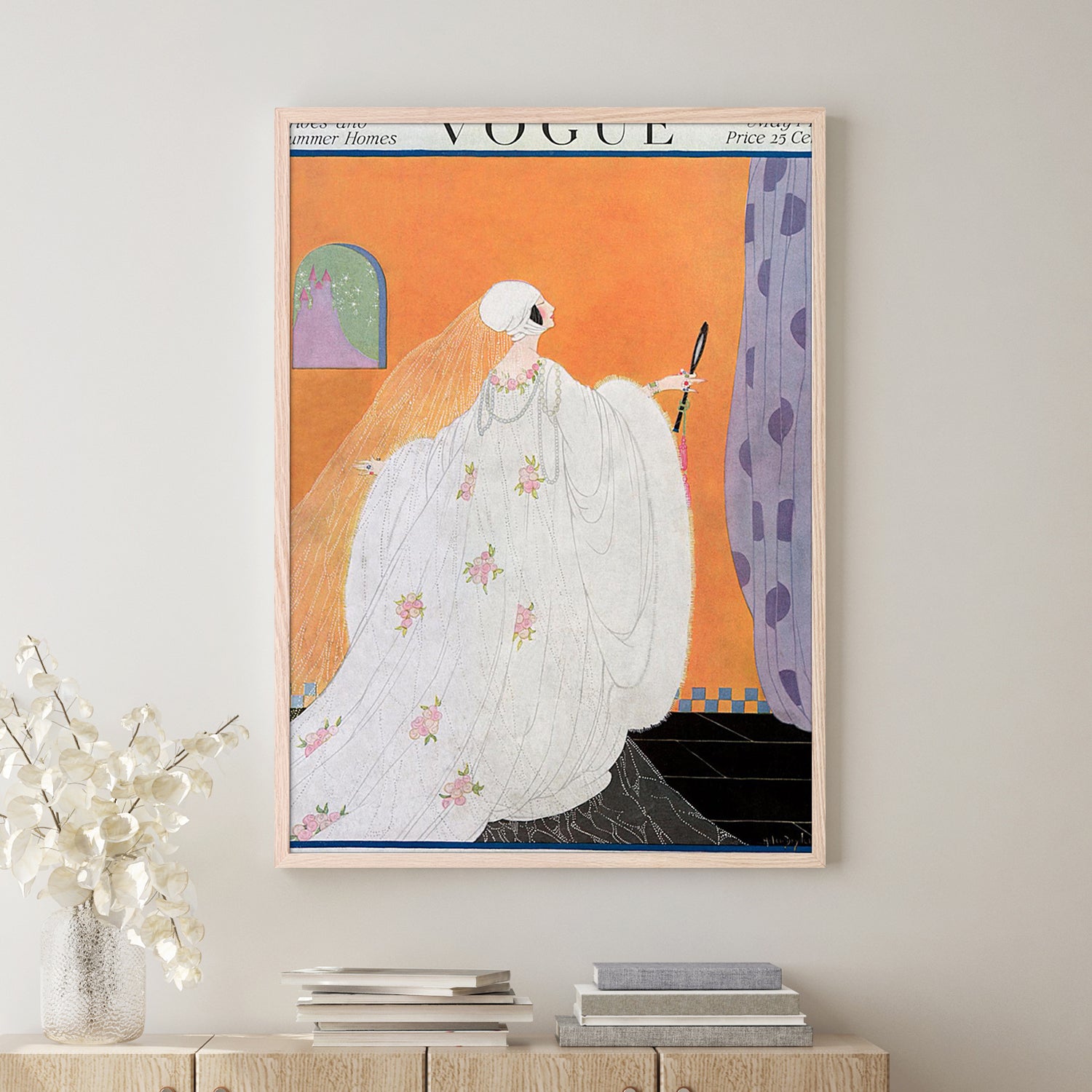 wall-art-print-canvas-poster-framed-Vintage Fashion Cover V-9