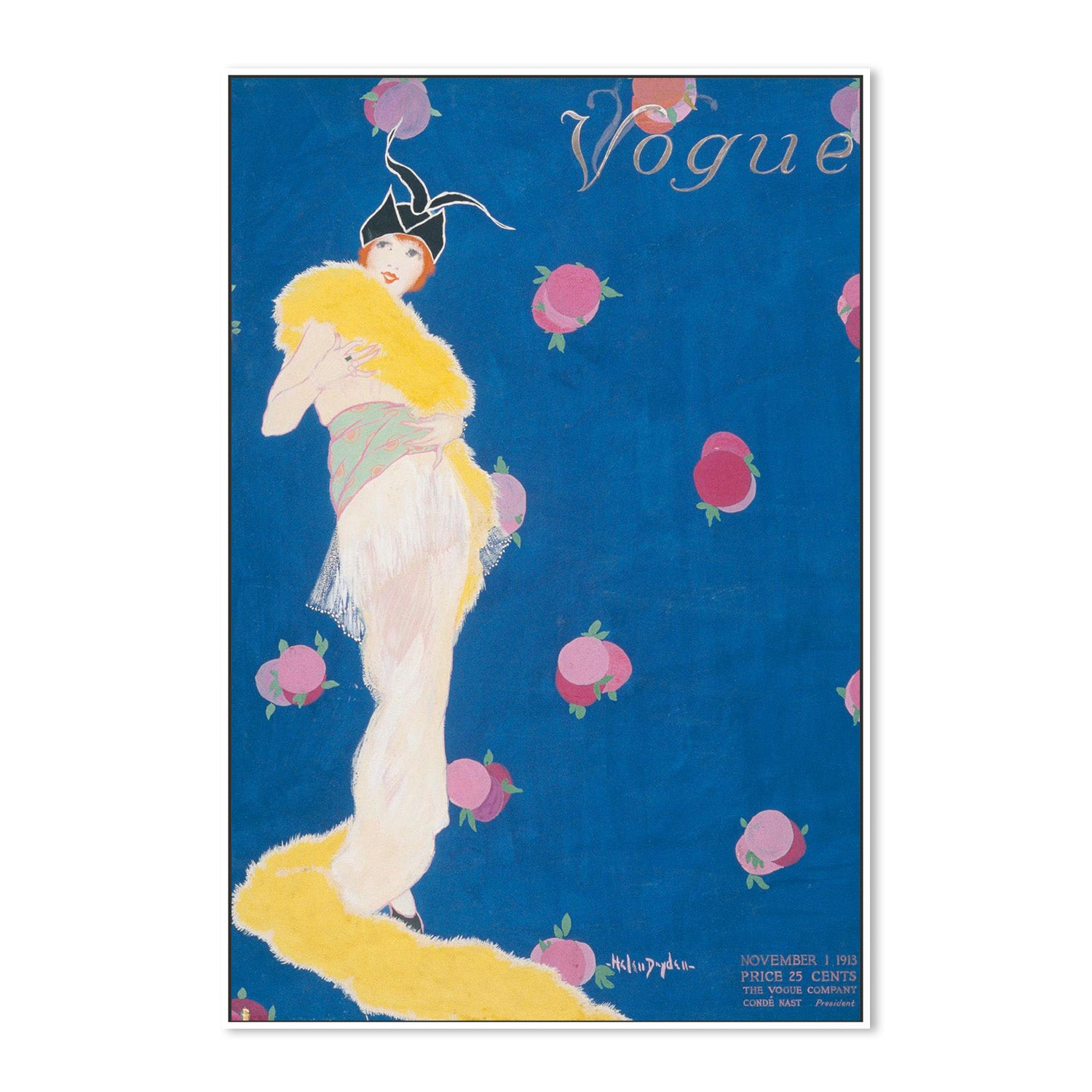 wall-art-print-canvas-poster-framed-Vintage Fashion Cover VIII-4