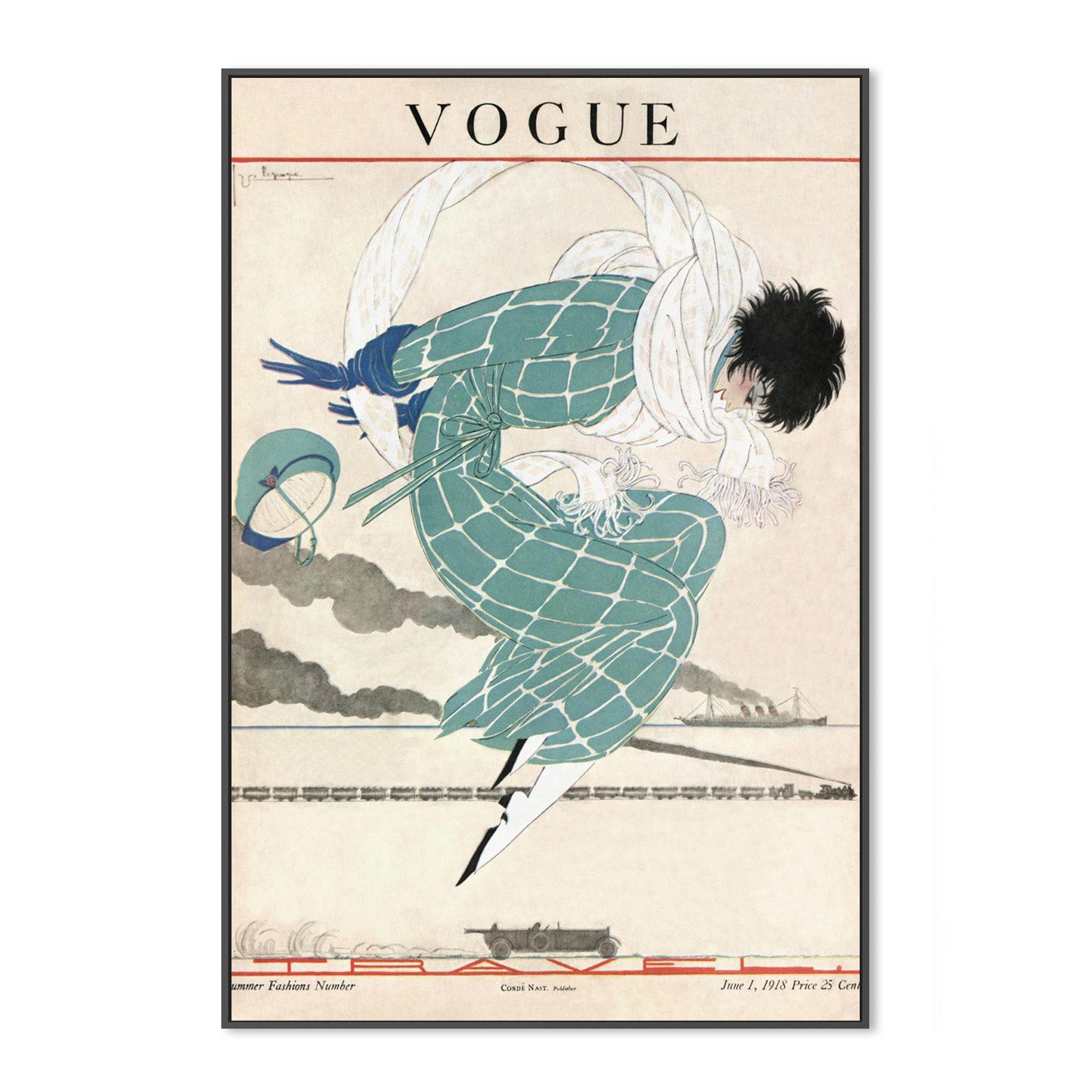 wall-art-print-canvas-poster-framed-Vintage Fashion Cover XII-2