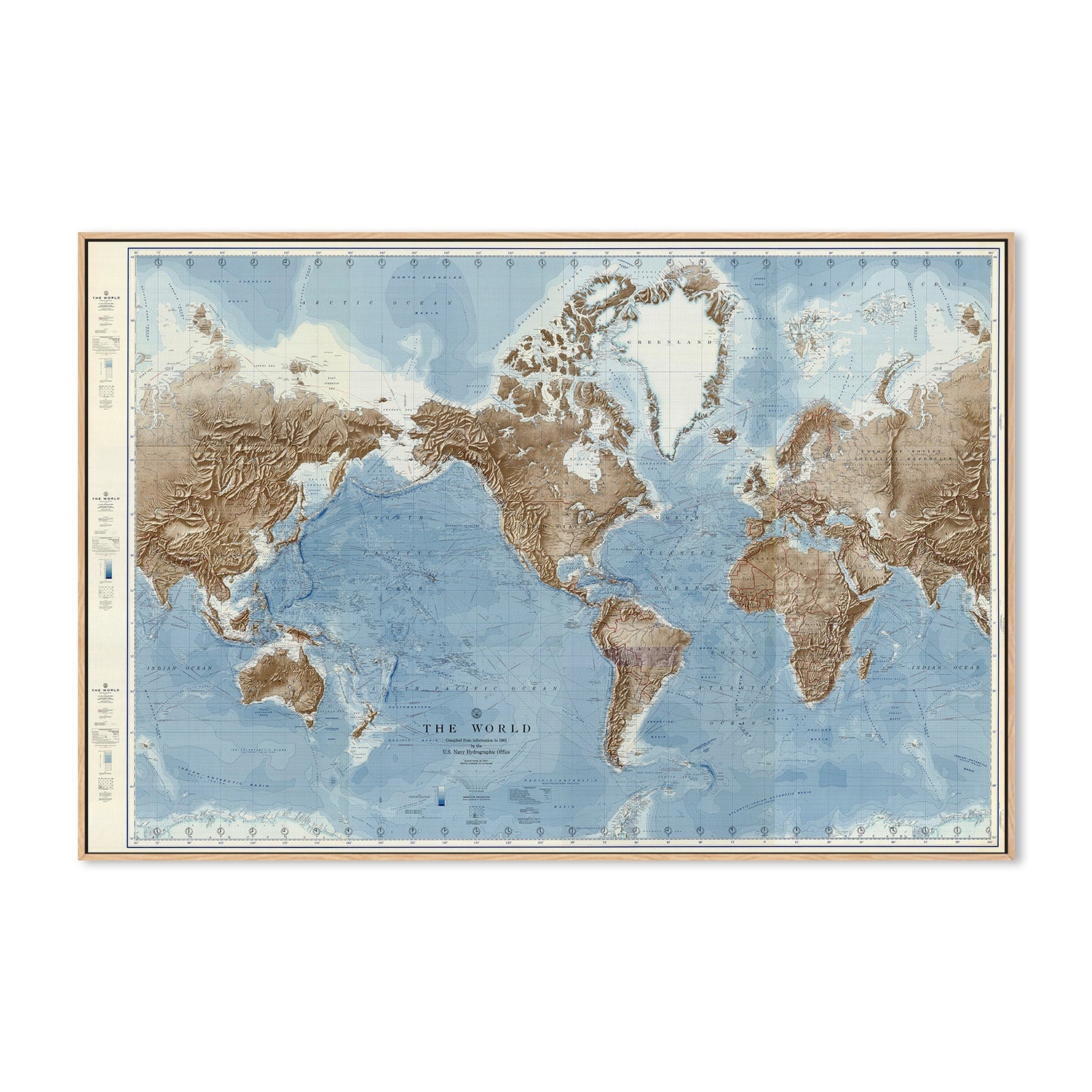 wall-art-print-canvas-poster-framed-Vintage Naval Map , By Adam Shaw-4