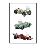 wall-art-print-canvas-poster-framed-Vintage Racecars, By Goed Blauw-GIOIA-WALL-ART