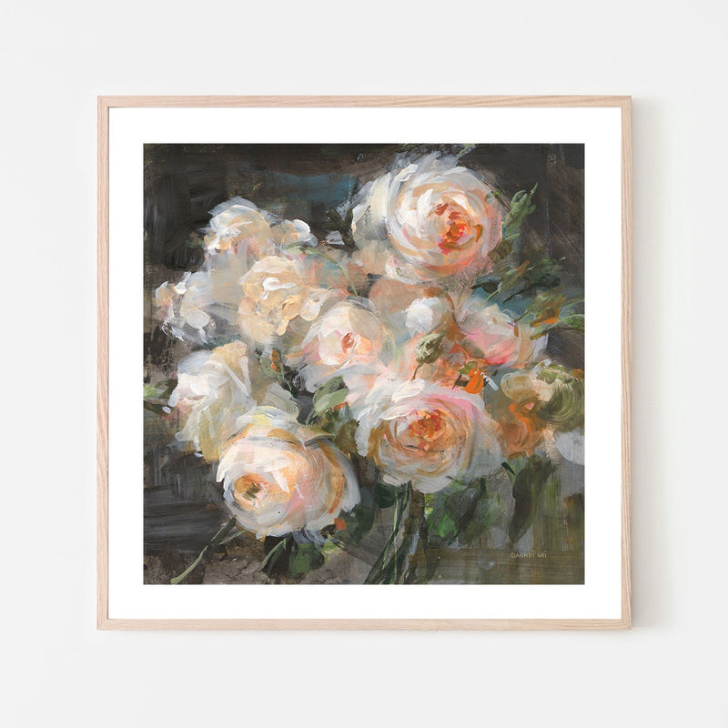 wall-art-print-canvas-poster-framed-Vintage Roses , By Danhui Nai-GIOIA-WALL-ART