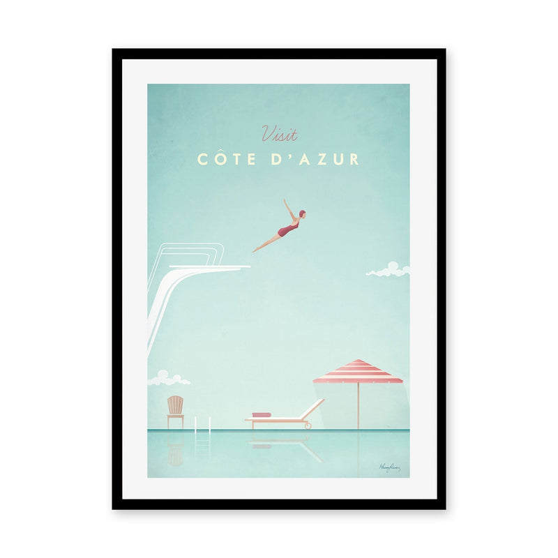 wall-art-print-canvas-poster-framed-Visit Cote d'Azur , By Henry Rivers-GIOIA-WALL-ART