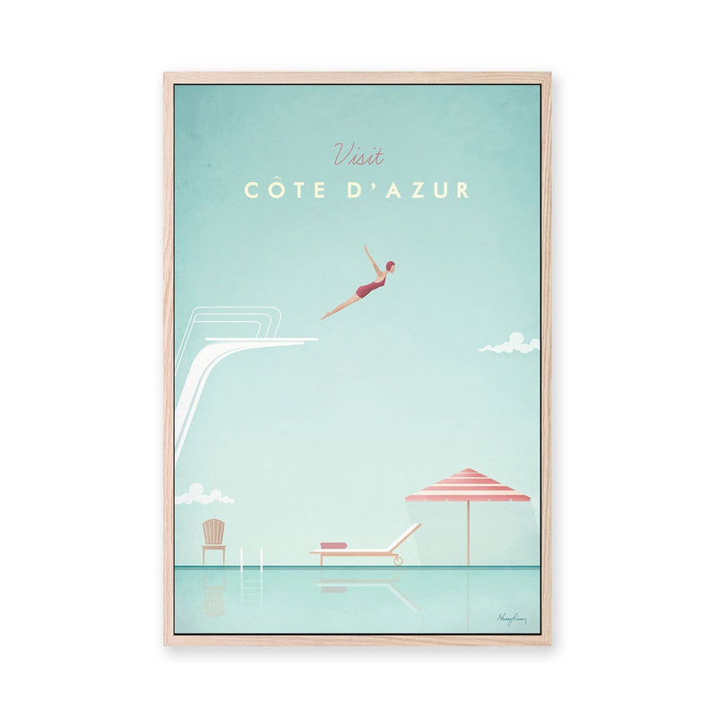 wall-art-print-canvas-poster-framed-Visit Cote d'Azur , By Henry Rivers-GIOIA-WALL-ART