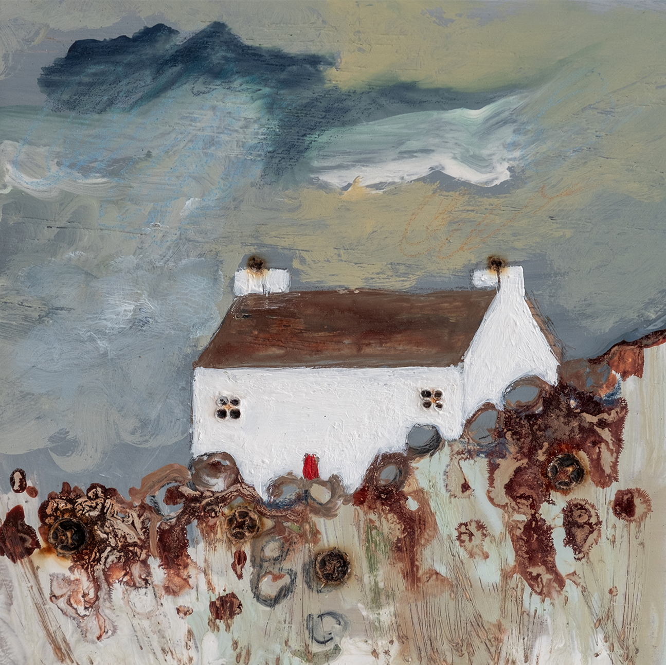 Waiting For A Down Pour Wall Art Print Framed Canvas Poster