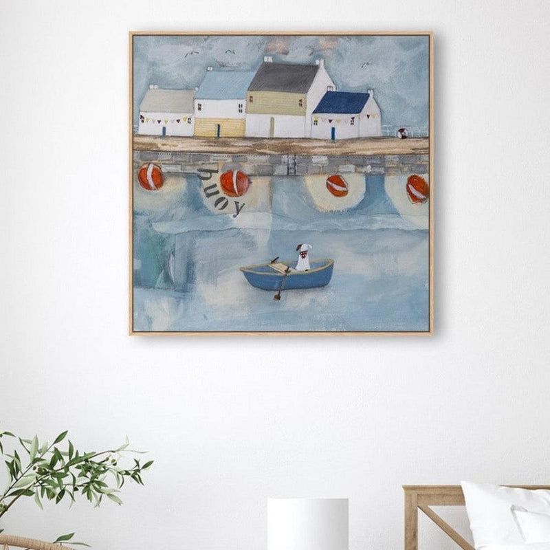 wall-art-print-canvas-poster-framed-Waiting Patiently-by-Louise O'hara-Gioia Wall Art