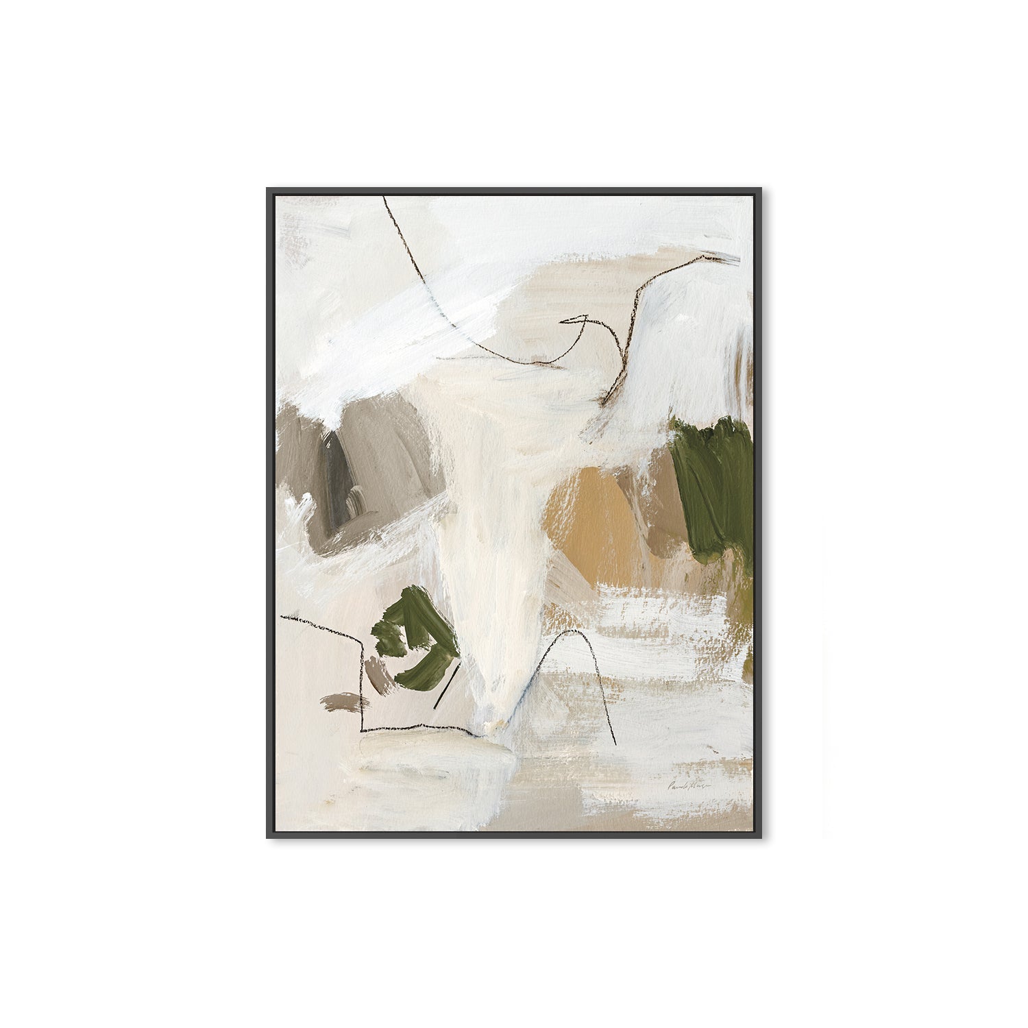 Warm Abstract, By Pamela Munger Wall Art Print Framed Canvas Poster