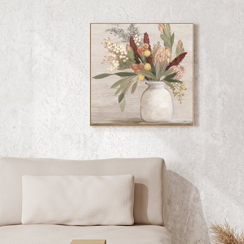 wall-art-print-canvas-poster-framed-Warm Protea, Style A , By Julia Contacessi-GIOIA-WALL-ART