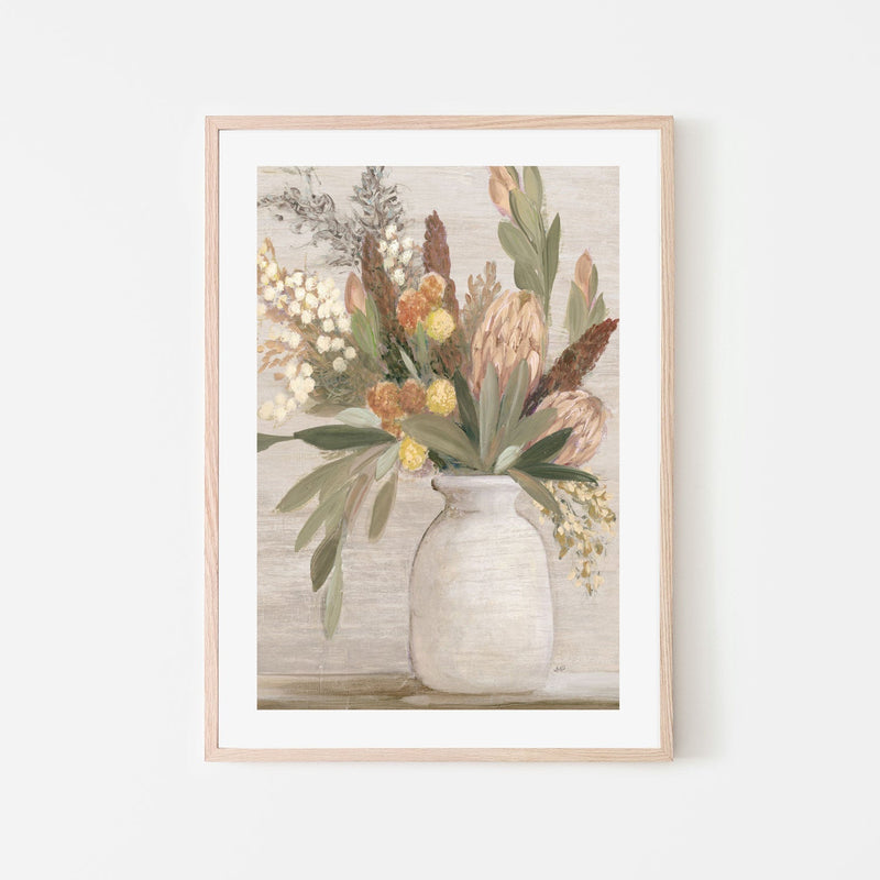 wall-art-print-canvas-poster-framed-Warm Protea, Style B , By Julia Contacessi-GIOIA-WALL-ART