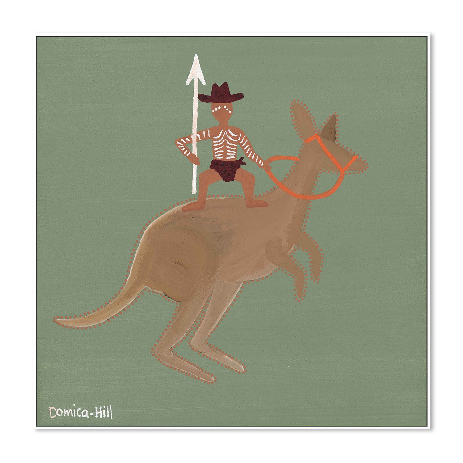 wall-art-print-canvas-poster-framed-Warrior on the bounce-4