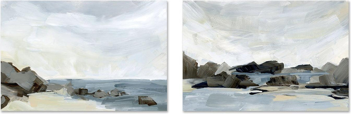 Washed Out, Style D & E, Set of 2 , By Emily Wood,Wall Art Canvas